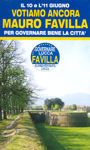 prima facciata del volantino di Governare Lucca